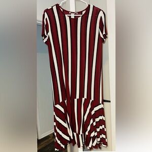Zara Striped Midi Dress